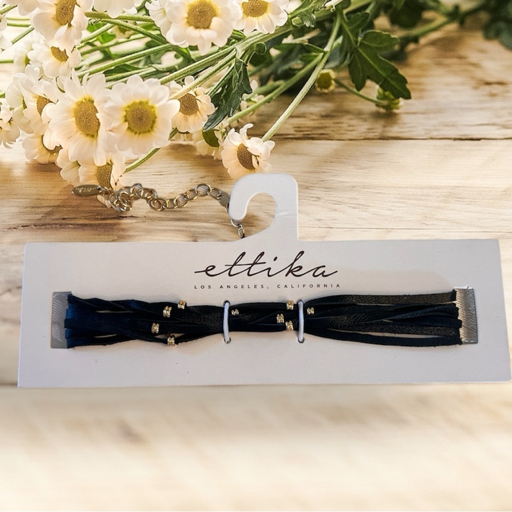 NEW Ettika Black braided Choker